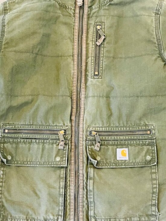 Carhartt Womens Gallatin Utility Jacket Quilt Lined Zip Front Hood 100667 Small - Picture 5 of 9